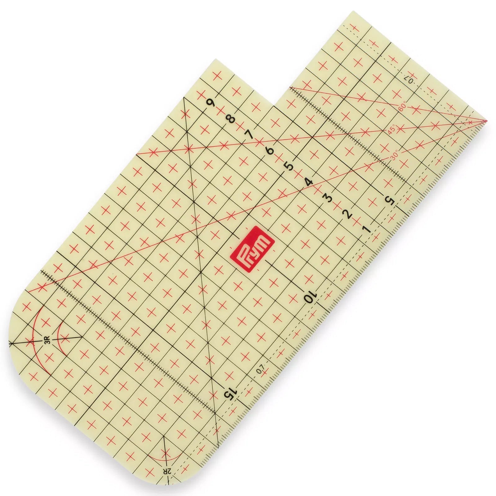 Transparent ironing ruler, hot hemmer