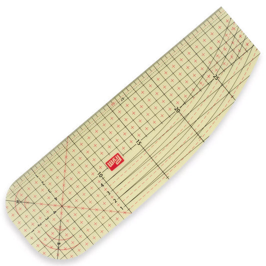 Transparent ironing rulers / hot hemmer 10 x 30cm