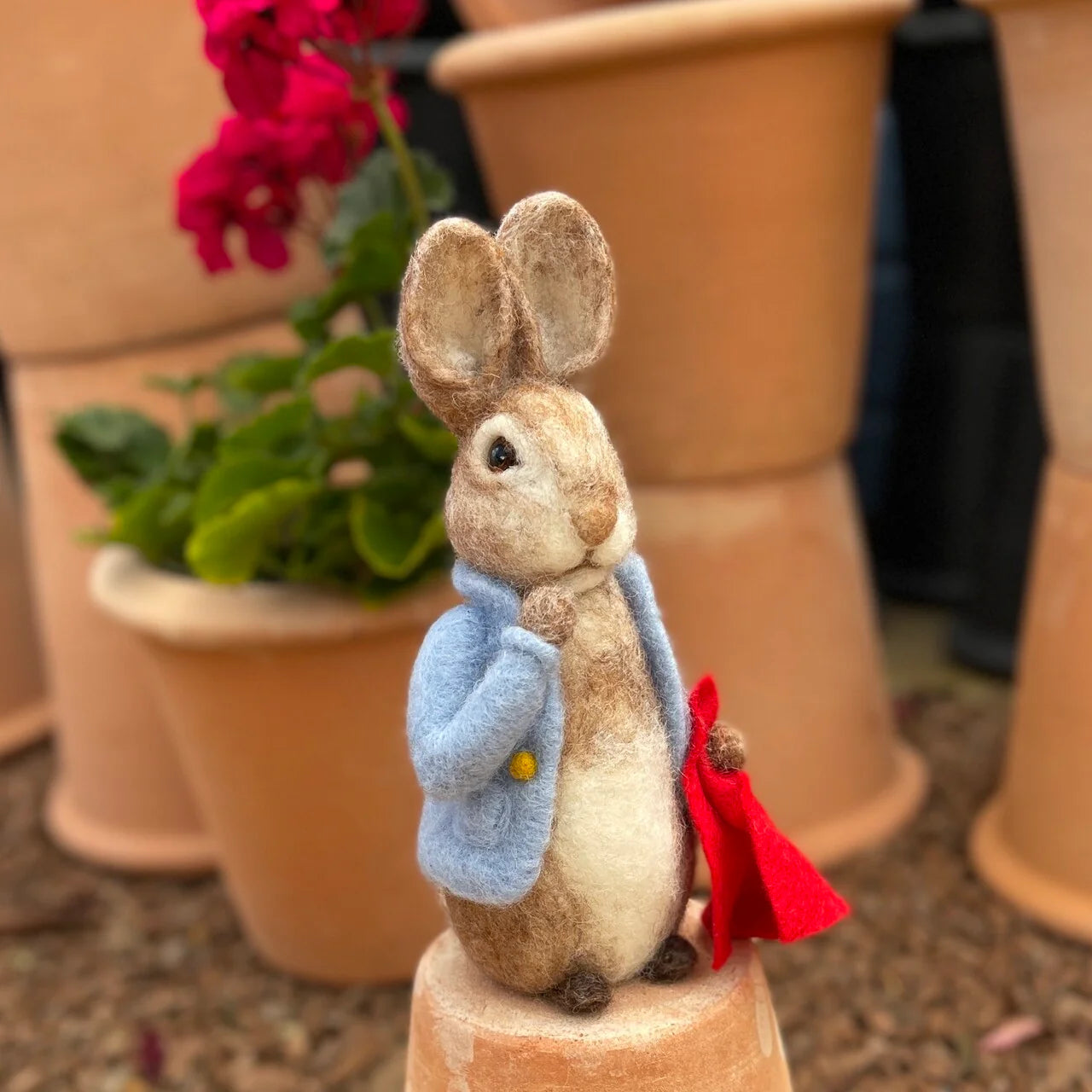 Beatrix Potter - Peter Rabbit and his Pocket Handkerchief Needle Felting Craft Kit image 2