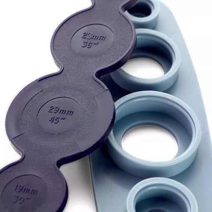 Tool for coverable metal buttons