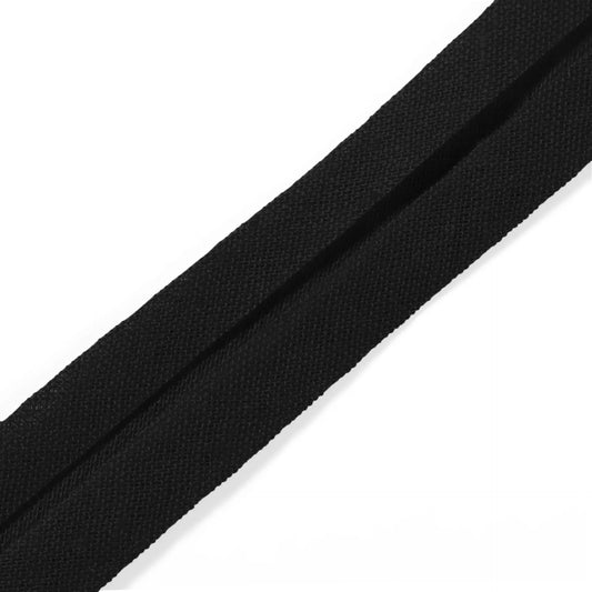 Bias Binding Cotton 40/20 mm black