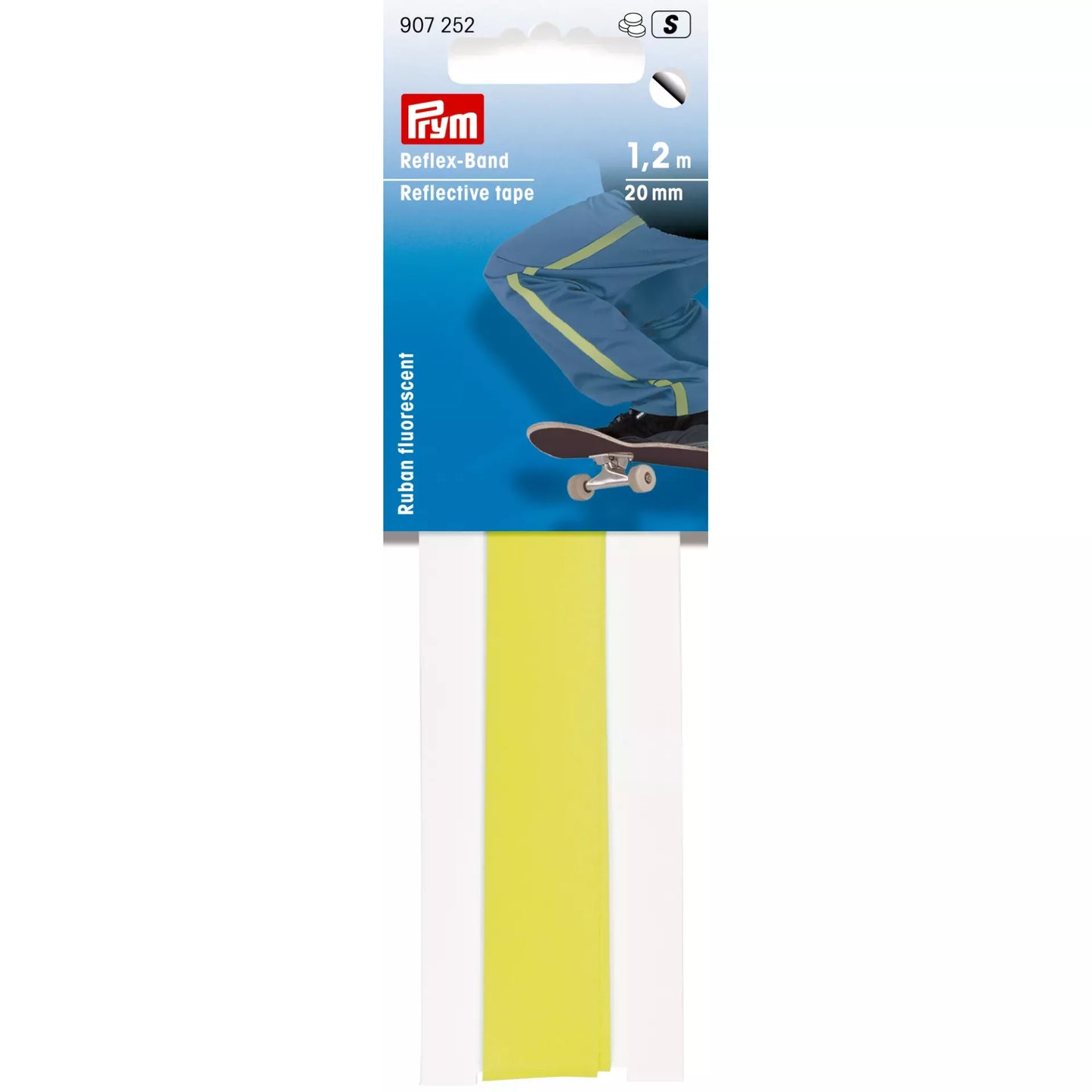 Reflective tape 20 mm self-adhesive neon yellow