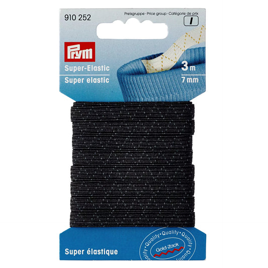 Super-Elastic 7 mm black