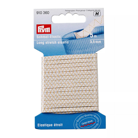 Long Stretch Elastic 3.5 mm white