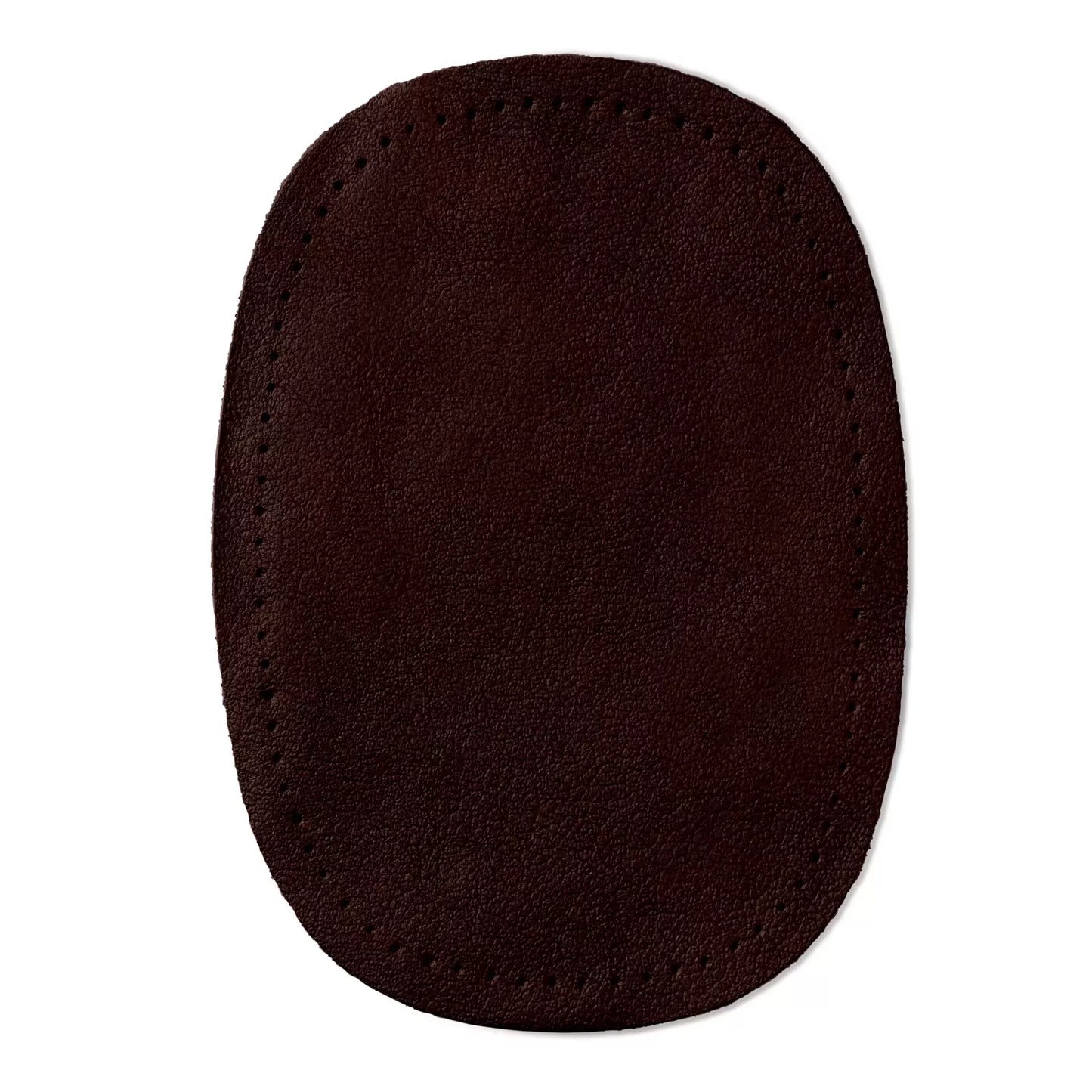 Patches nappa leather for sewing on 10 x 14 cm dark brown