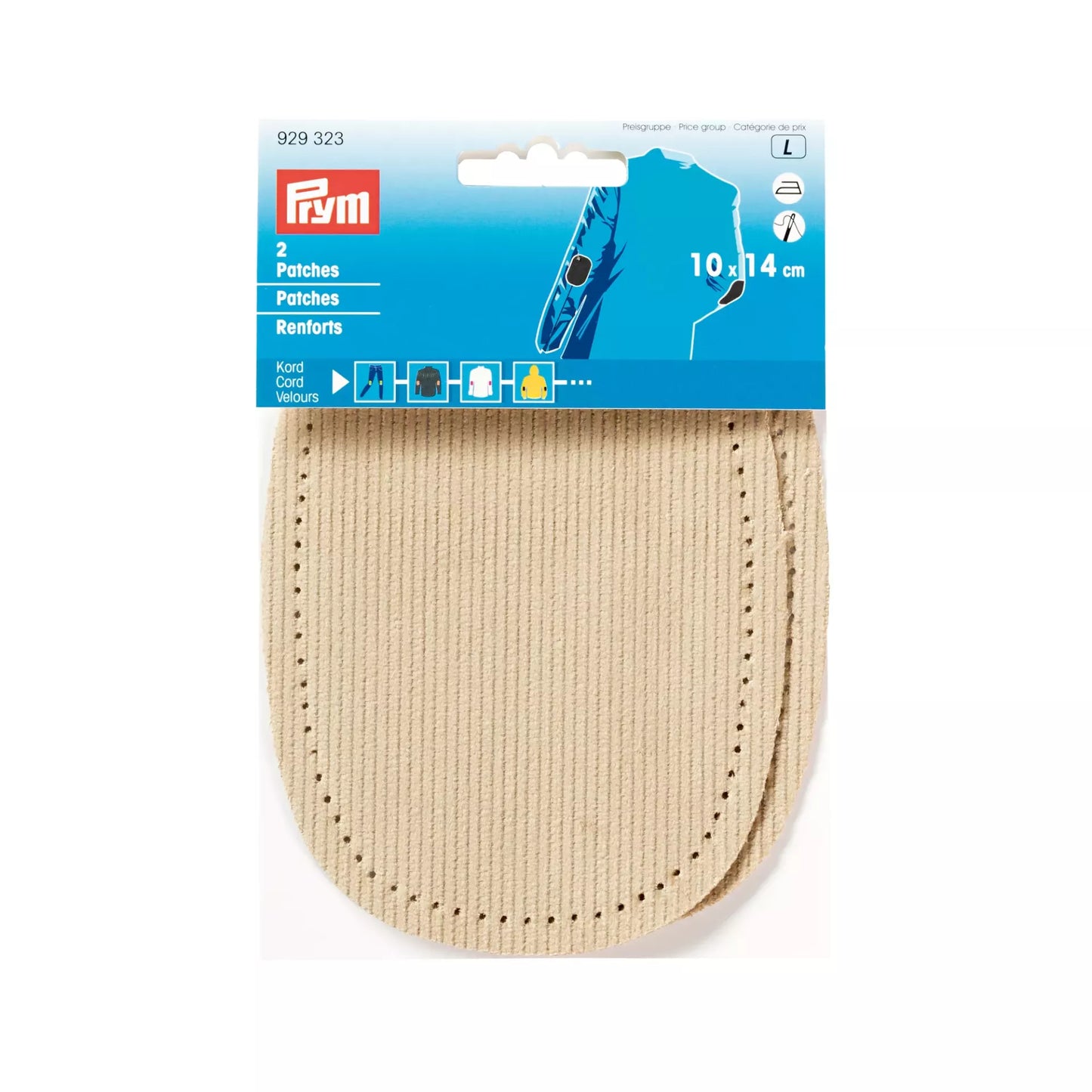 Patches Cord for ironing 10 x 14 cm beige