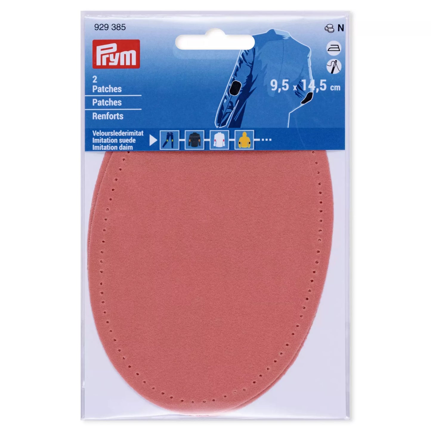 Patches imitation suede iron-on 10 x 14 cm stone