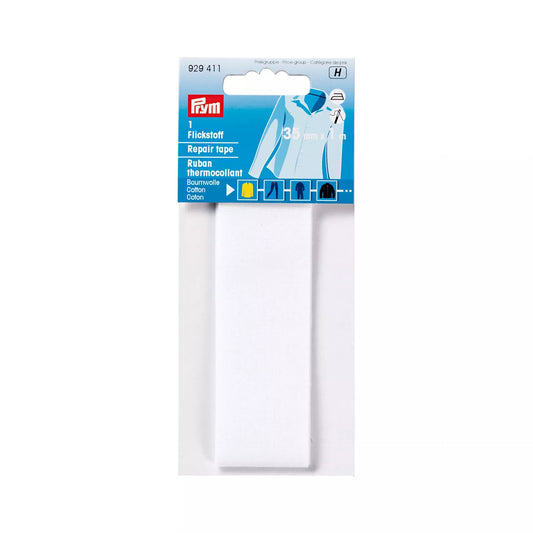 Repair tape CO iron-on 3.5 x 100 cm white
