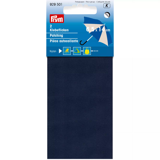 Patching nylon adhes. 6.5 x 14 cm navy blue