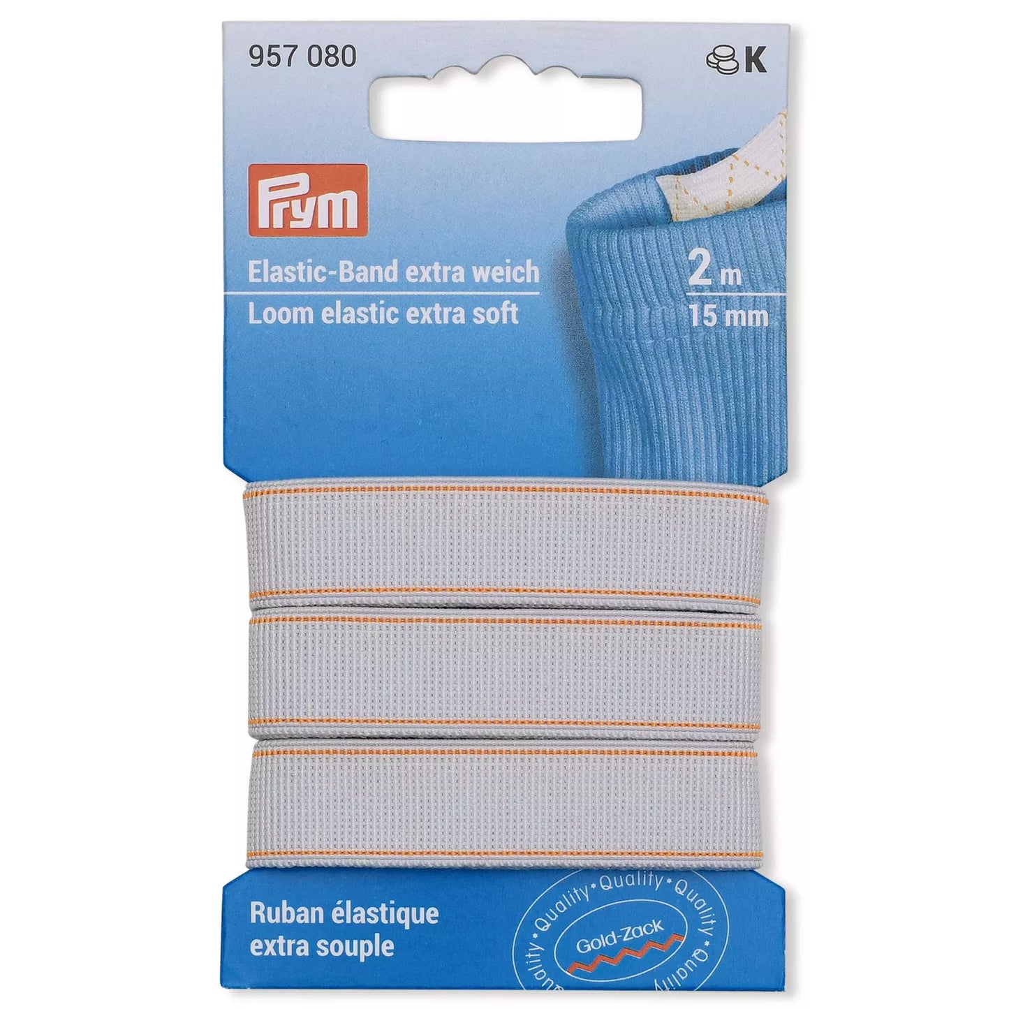 Loom Elastic extra soft 15 mm white