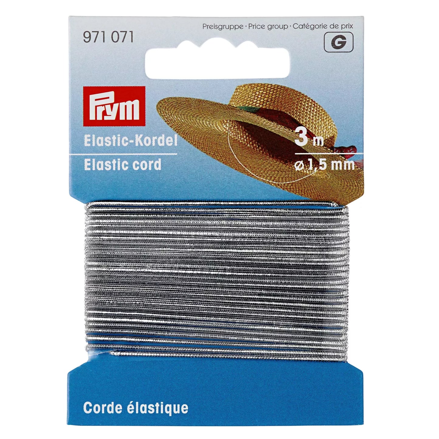 Elastic-Cord 1.5 mm silver