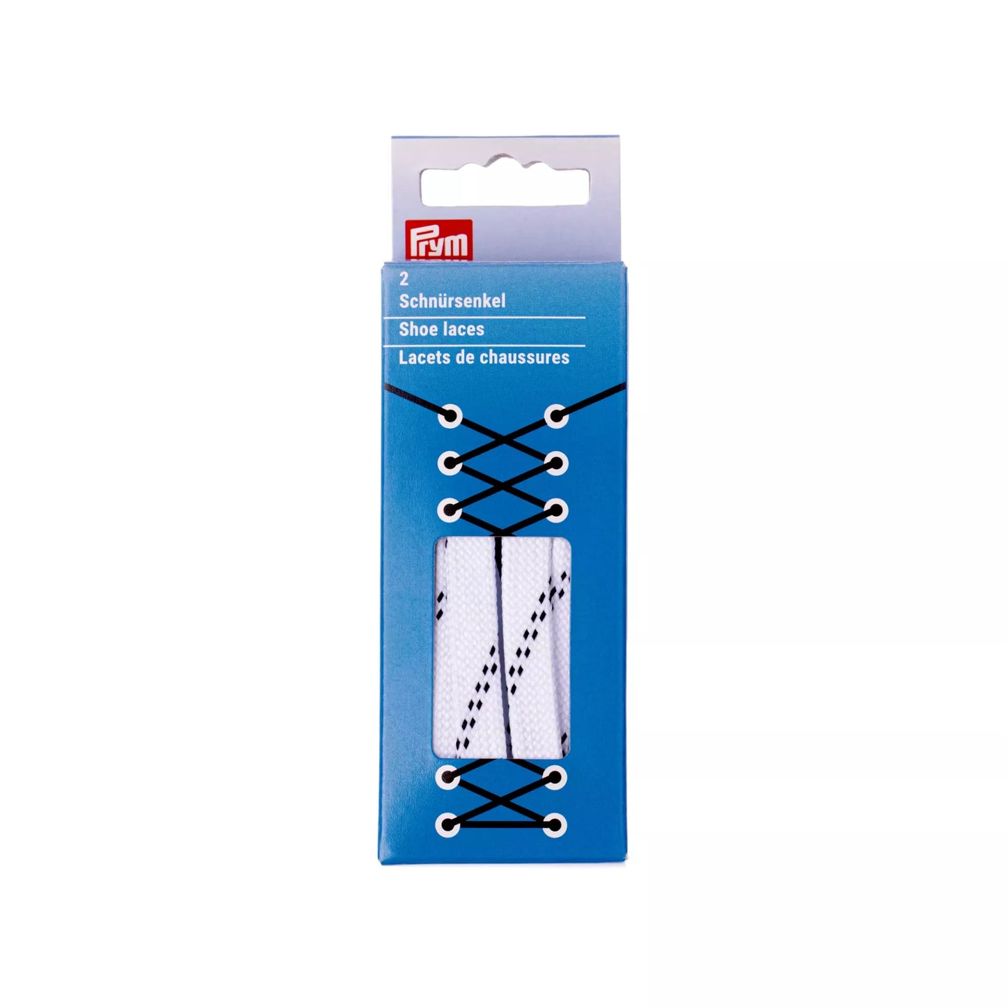 Flat laces water-repel.10mm100cm wht/blk