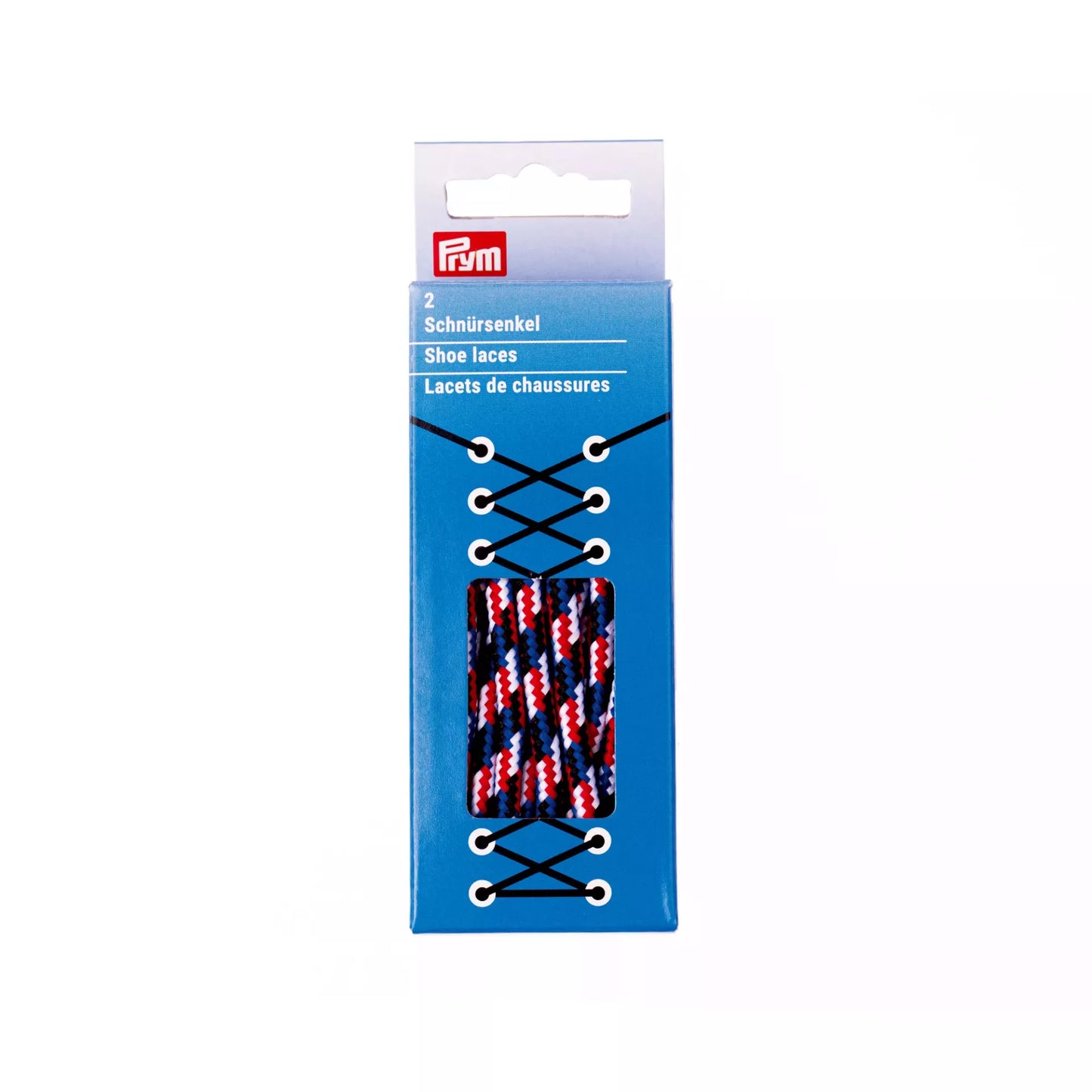 Round laces outdoor5mm150cm blue/red/wht
