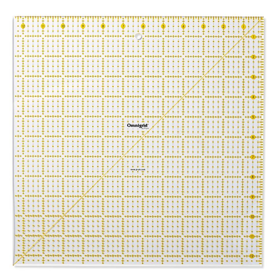 Universal ruler inch scale 12.5 x 12.5 Omnigrid image 1