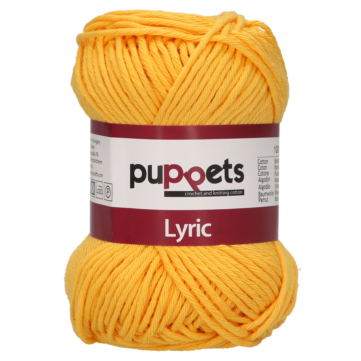 Crochet/Knitting Yarn: Lyric No. 8: 10 x 50g (70m): Gold image 0