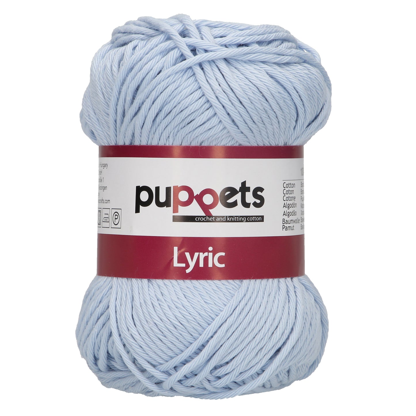 Puppets Lyric 50g Crochet/Knitting Cotton - Pale Blue image