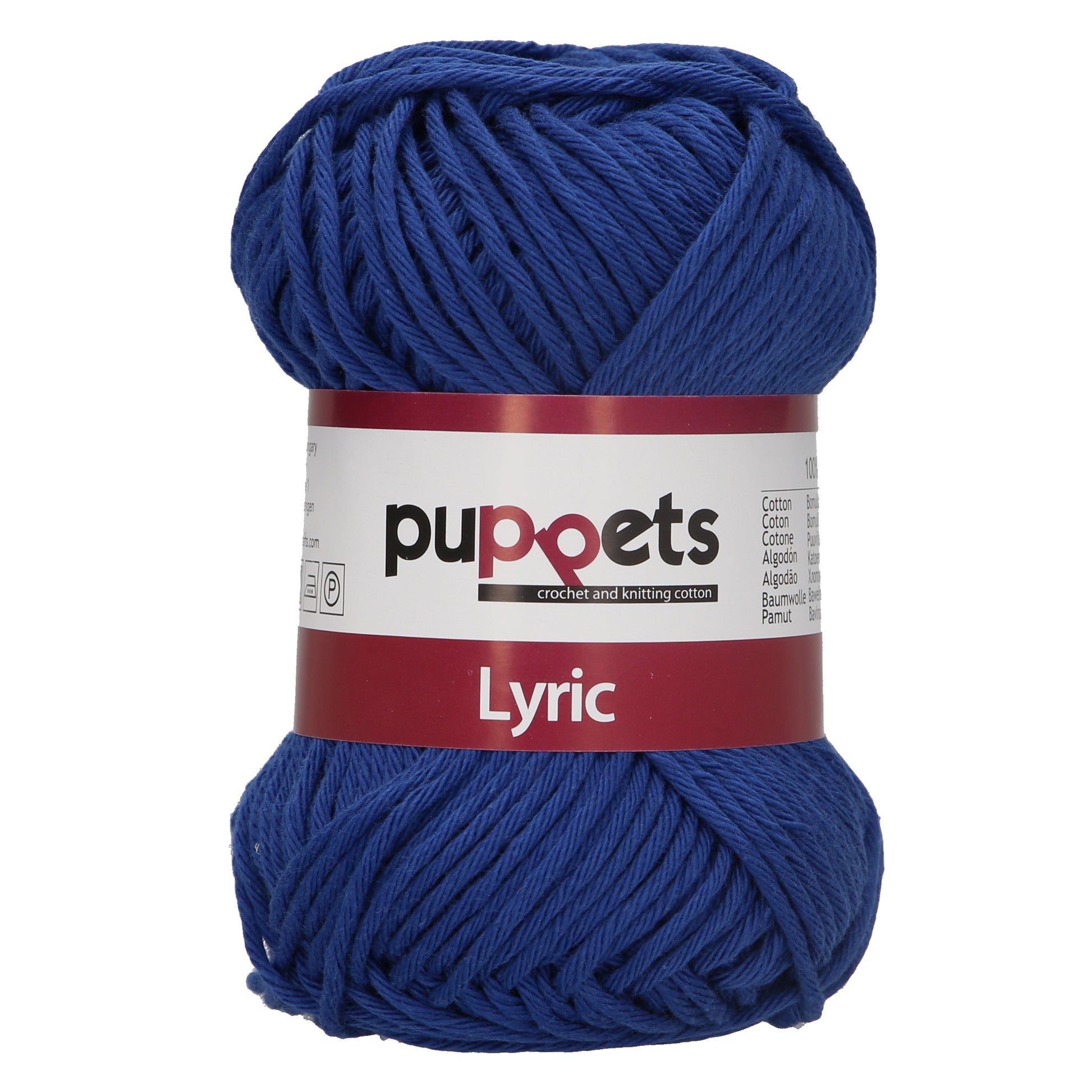 Crochet/Knitting Yarn: Lyric No. 8: 10 x 50g (70m): Dark Blue image 0