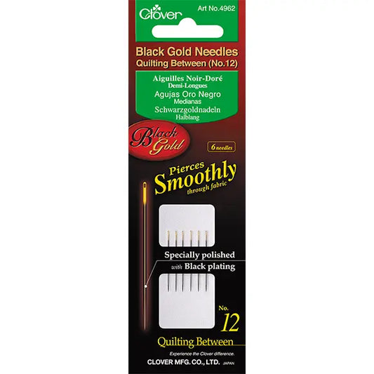 Black Gold Needles Quilting Between(No. 12) by Clover