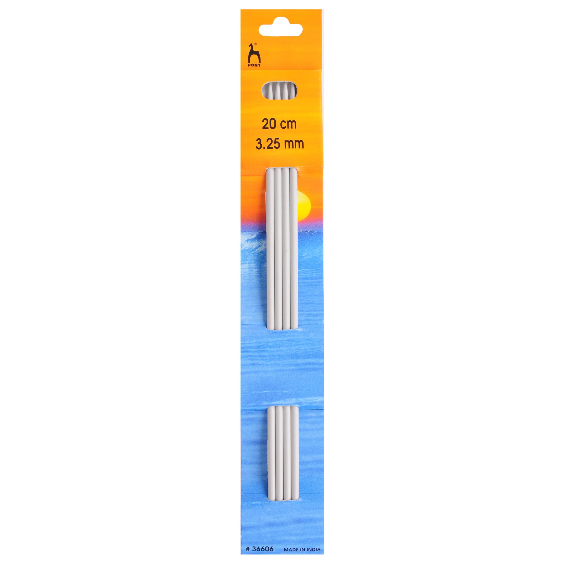 Set of Four Double Ended Knitting Needles 20cm x 3.25mm image 0