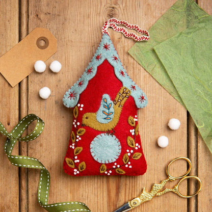 Folk Birdhouse Felt Craft Mini Kit