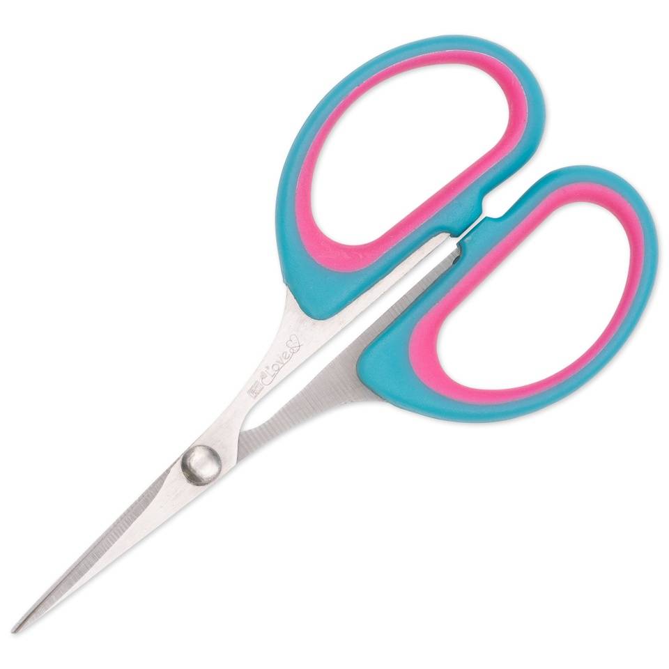 Embroidery scissors Prym Love, 10 cm, mint/pink image 0