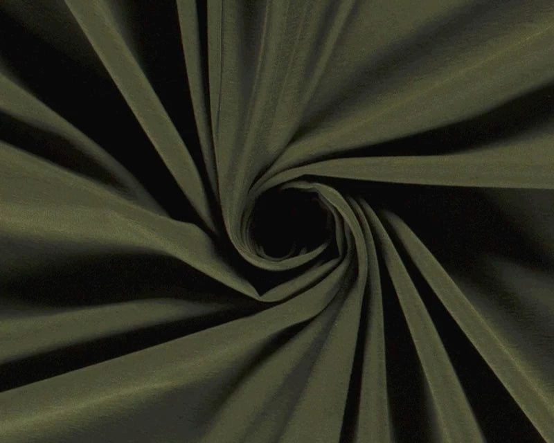 Green / Khaki Cotton Lycra Jersey