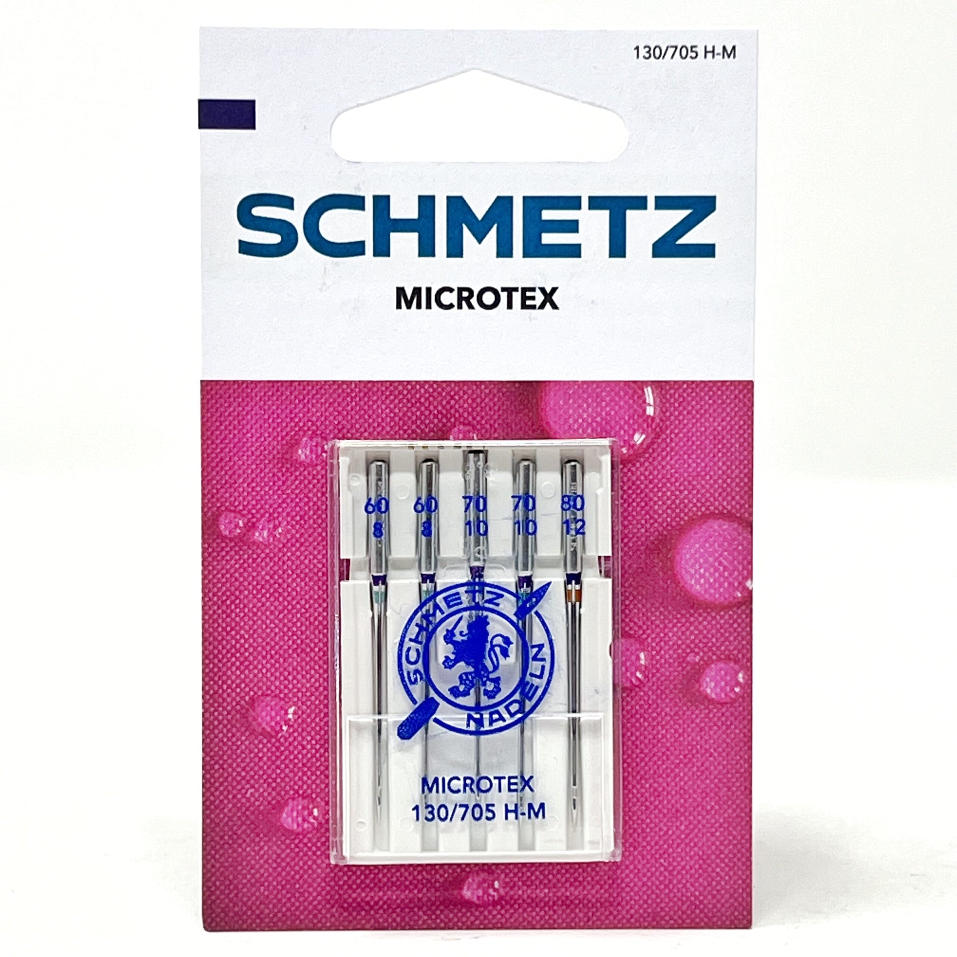 Microtex needle, size 60-80, 5 needles per pack