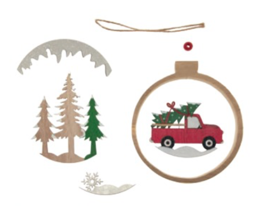 Christmas hanging hoop kit image 0