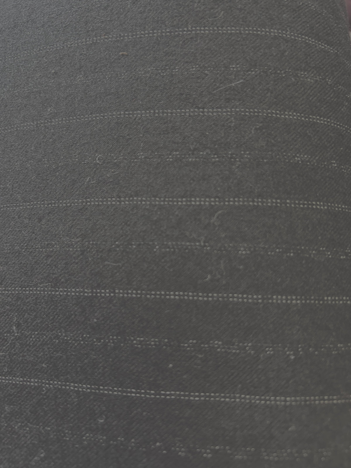 Wool suiting with dotted pinstripe - Black