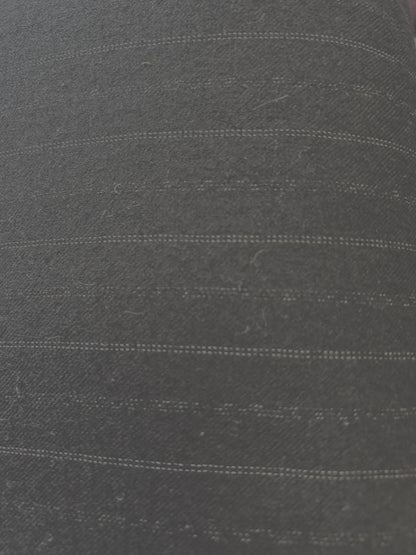 Wool suiting with dotted pinstripe - Black