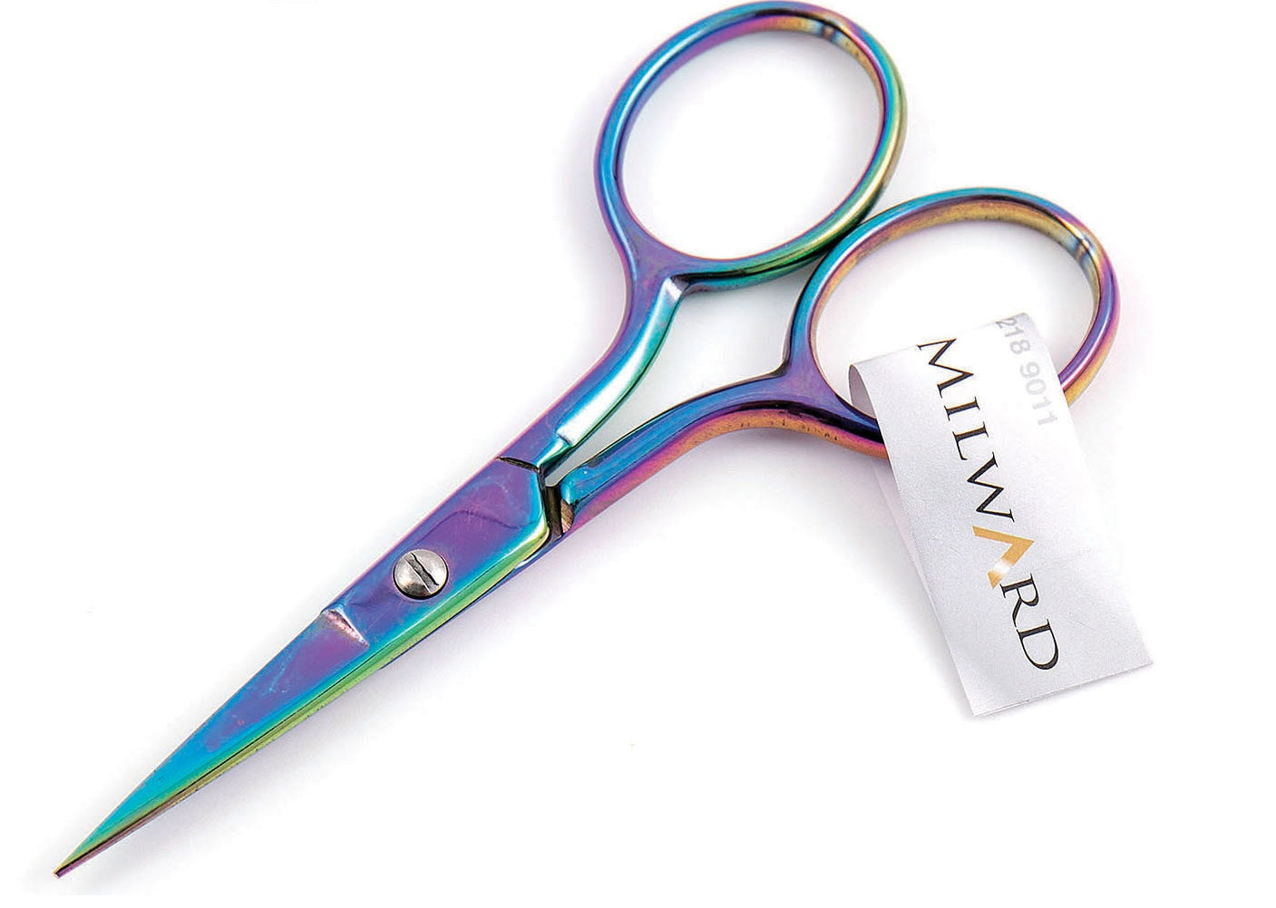 Embroidery Scissors: Straight: Rainbow: 9cm or 3.5in image 0