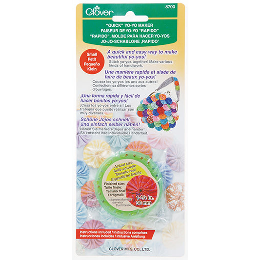 Clover Quick Yo-Yo Maker Template : Small [Finished size approx. 30mm]