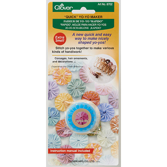 Clover Quick Yo-Yo Maker Template : Extra Small [Finished size approx. 20mm]