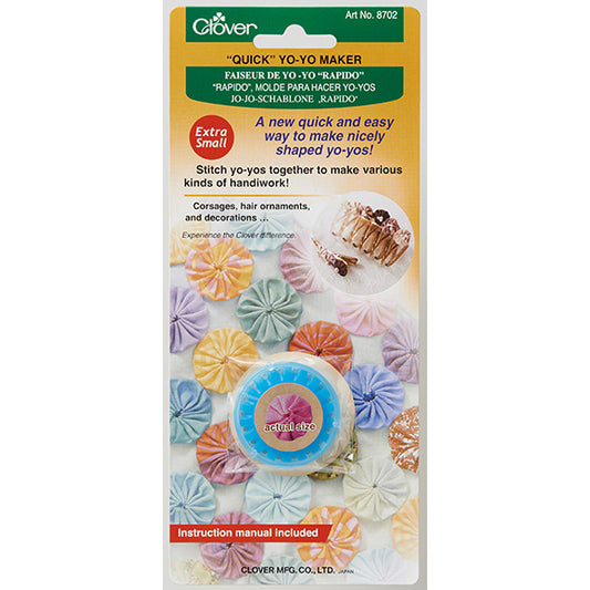 Clover Quick Yo-Yo Maker Template : Extra Small [Finished size approx. 20mm]