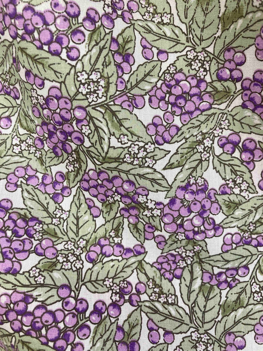 Merry Berries Cotton Poplin - Purple image 1