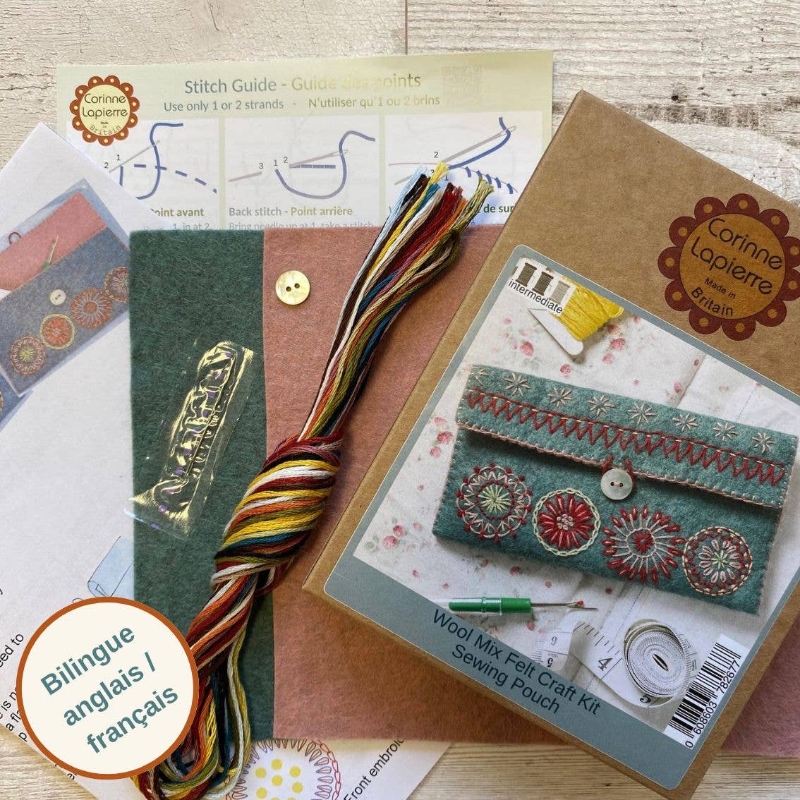 Sewing Pouch Felt Craft Mini Kit
