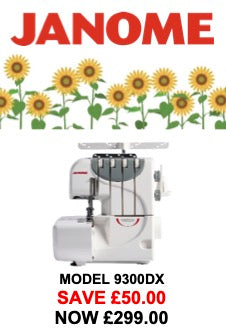 Janome 9300DX Overlocker ***JUNE OFFER save £50 ***
