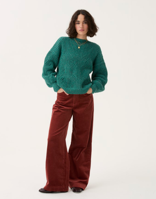 Button Cuff Sweater                