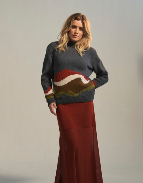 Pattern for Sirdar Loveful 
EARTHSCAPE SWEATER