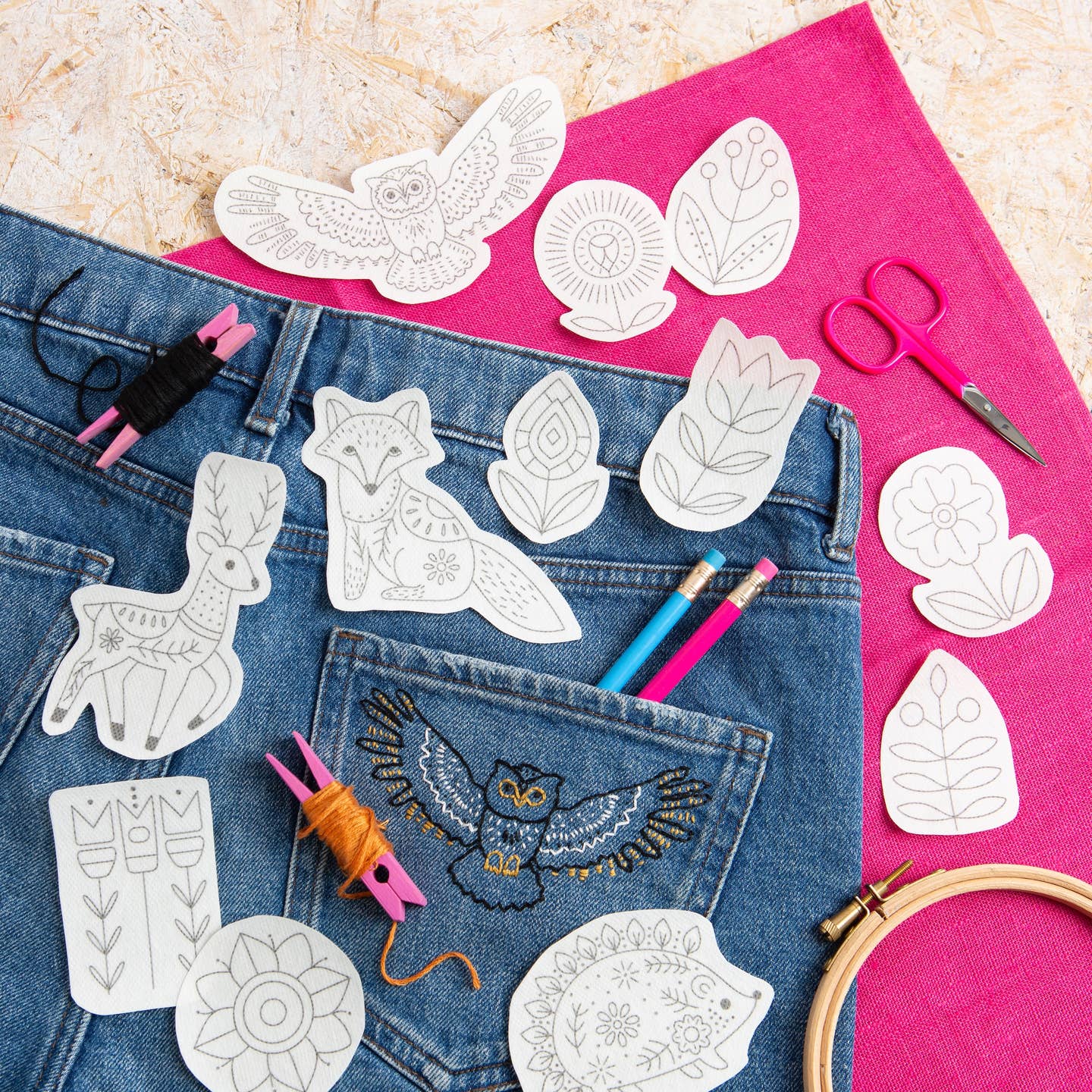 Woodland Creatures stitch and stitch