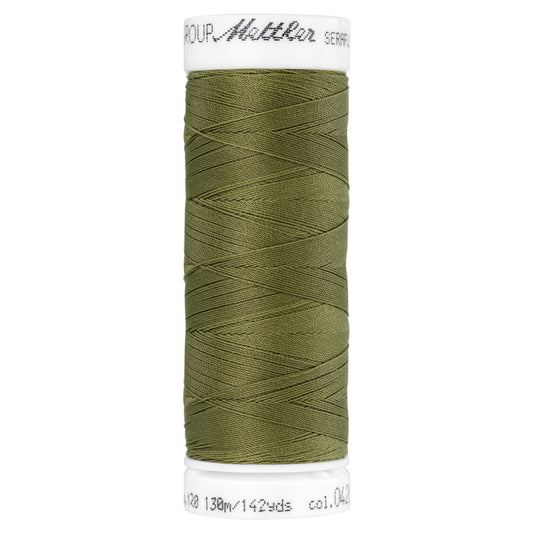 Mettler Seraflex Thread - Stretches up to 65% - Colour: Olive Drab
