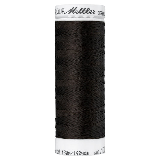 Mettler Seraflex Thread - Stretches up to 65% - Colour: Very Dark Brown
