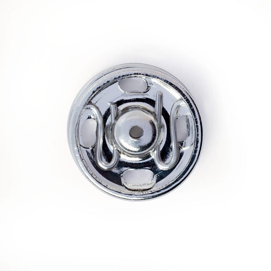 Sew-on snap fasteners for clothing and accessories