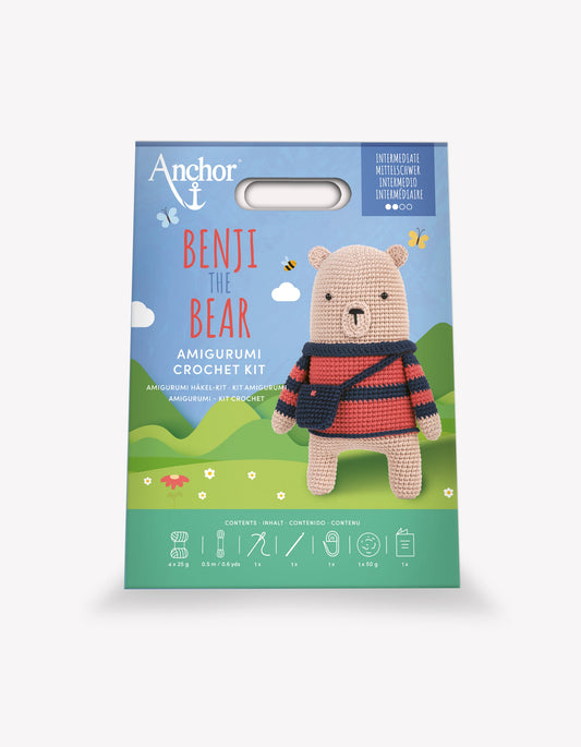 Anchor Benji the Bear Large Amigurumi Crochet Kit 