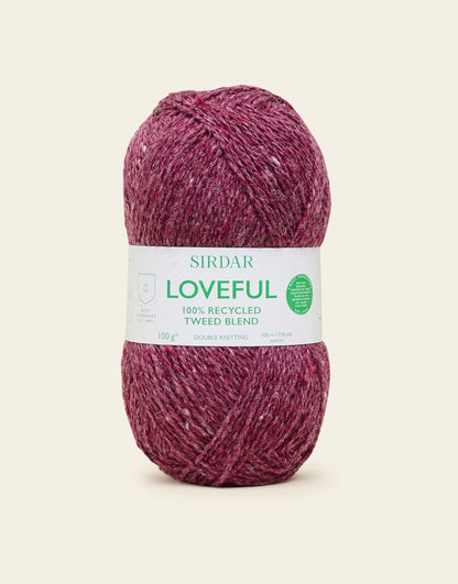 Sirdar Loveful 100% Recycled Tweed Blend Acrylic Double Knit Yarn