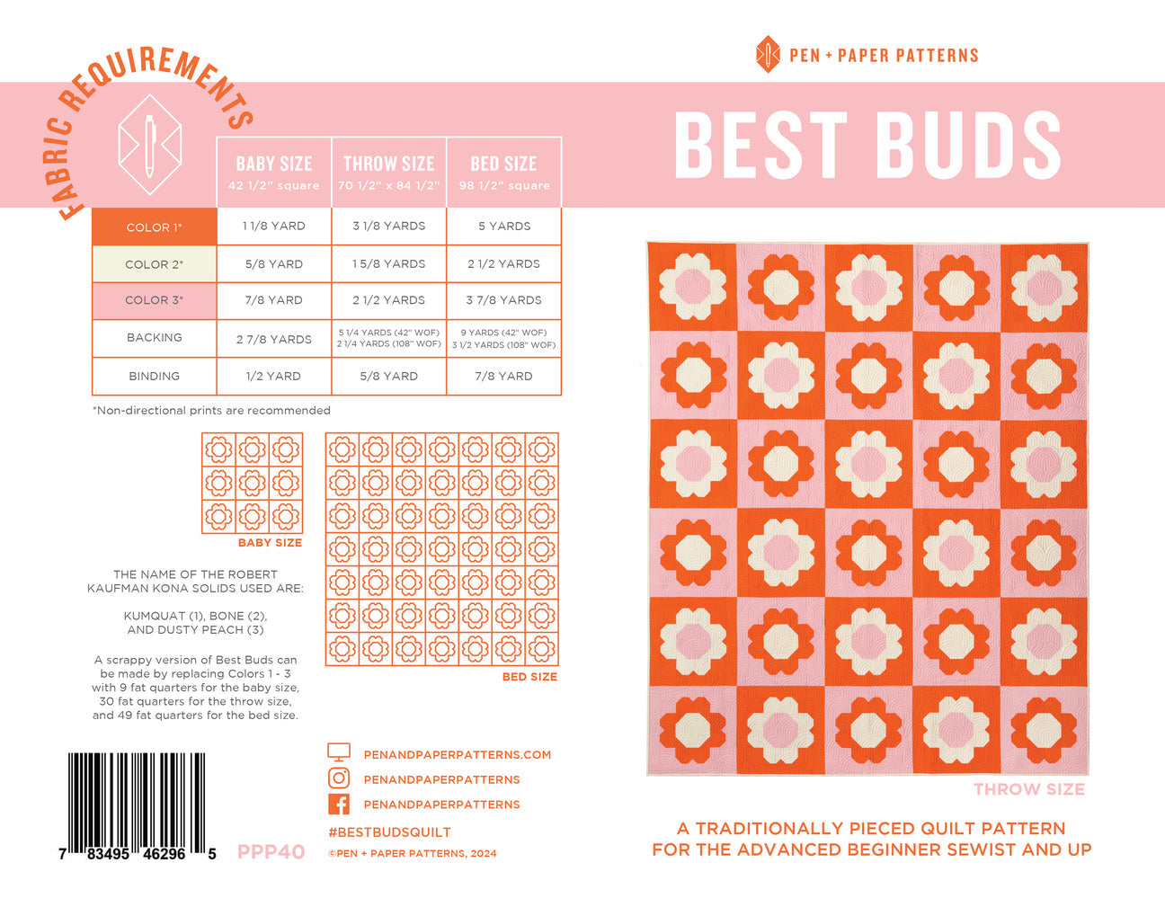 Best Buds Quilt Pattern
