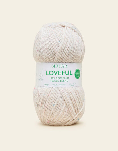 Sirdar Loveful 100% Recycled Tweed Blend Acrylic Double Knit Yarn