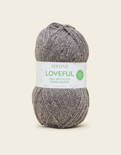 Sirdar Loveful 100% Recycled Tweed Blend Acrylic Double Knit Yarn