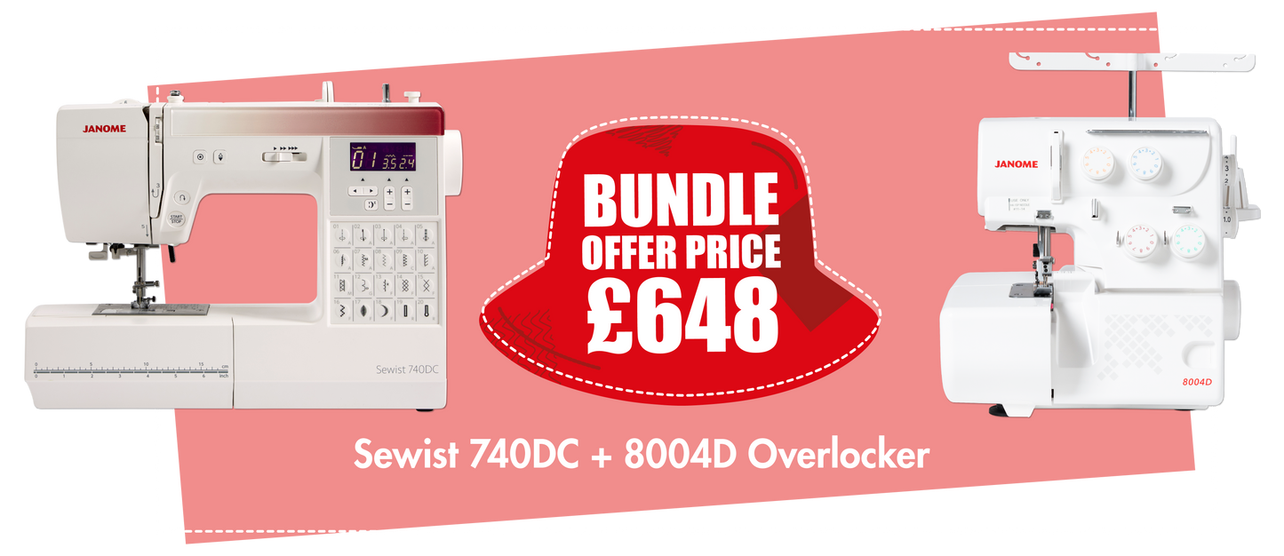 Combo Autumn Offer - Sewist 740DC and 8004D Overlocker