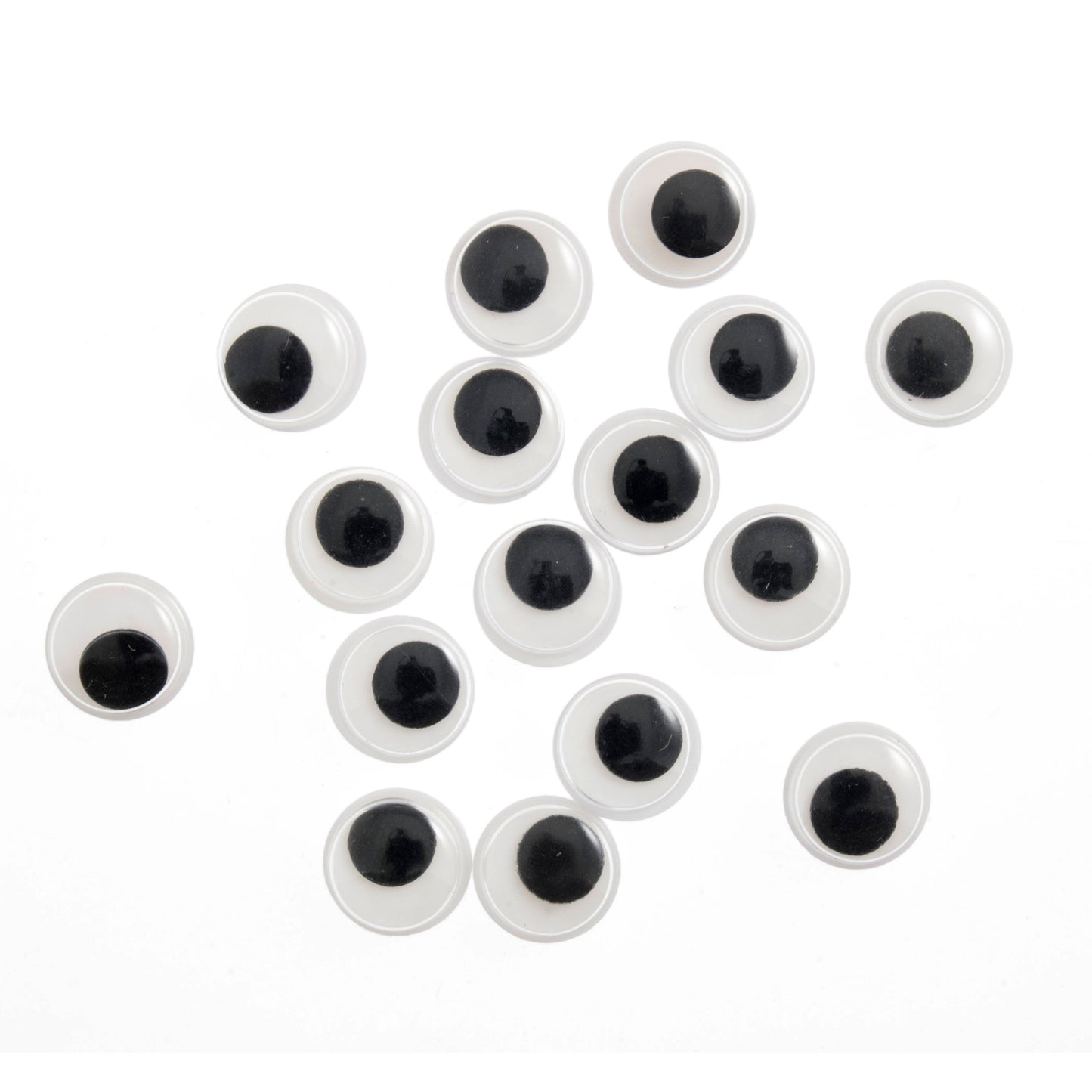 Toy Eyes: Googly: Glue-On: 7mm: Black: 30 Pack